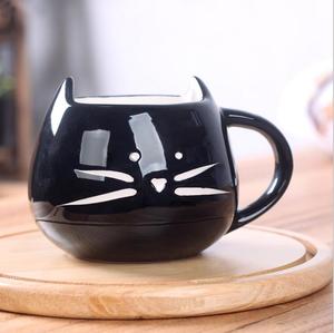 Venta al por mayor 16oz 450mL <span class=keywords><strong>Diseño</strong></span> personalizado Animal Cerámica Lindo Café Gato Taza - Product Image 2