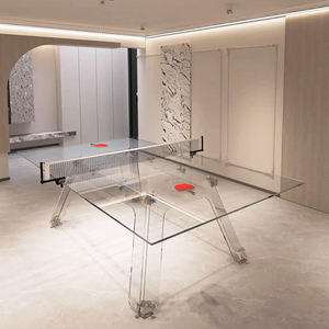 <span class=keywords><strong>Table</strong></span> de <span class=keywords><strong>ping</strong></span>-<span class=keywords><strong>pong</strong></span> 3-en-1 la plus vendue, <span class=keywords><strong>table</strong></span> de salle à manger, bureau, <span class=keywords><strong>table</strong></span> de <span class=keywords><strong>ping</strong></span>-<span class=keywords><strong>pong</strong></span> moderne, de haute qualité, durable, en verre trempé ultra clair - Product Image 4