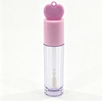 Tube à lèvres transparent élégant, écologique, personnalisable, vide, pour emballage de gloss cosmétique