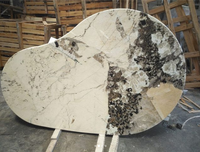 Tables de thé en marbre en forme spéciale, de luxe, de taille unique, bureau, table de jardin en marbre