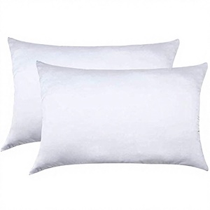 Oreiller rectangulaire en duvet d'oie blanc en coton pour la maison et l'hôtel - Product Image 4