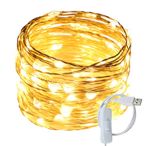 Guirnalda <span class=keywords><strong>de</strong></span> <span class=keywords><strong>luces</strong></span> LED USB <span class=keywords><strong>con</strong></span> alambre <span class=keywords><strong>de</strong></span> cobre, <span class=keywords><strong>luces</strong></span> nocturnas <span class=keywords><strong>de</strong></span> hadas <span class=keywords><strong>de</strong></span> 10m/20m para decoraciones <span class=keywords><strong>de</strong></span> <span class=keywords><strong>guirnaldas</strong></span> navideñas en dormitorio y habitación - Product Image 4