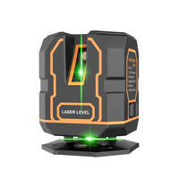 Mini niveau laser haute précision 360 degrés 5 lignes Lumière verte infrarouge Instrument de marquage pour la pose de carreaux de céramique Finition intérieure