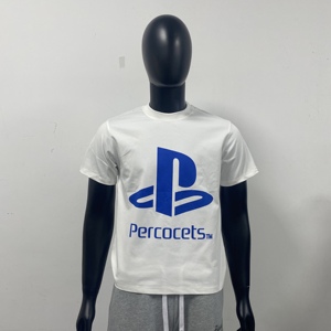 T-Shirt Oversize in Puro Cotone Pesante con Stampa DTG, Abbigliamento Streetwear Personalizzato con Logo, Maglietta Corta per <span class=keywords><strong>Uomo</strong></span> - Product Image 1