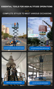 hydraulic electric scissor manlift 10m 12m <strong>working</strong> <strong>platform</strong> 14m scissor mobile lift - Product Image 6