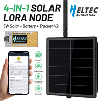 Répéteur de nœud solaire en mesh D5L-H5 avec module GPS LoRa Heltec Tracker V2 intégré, kits de dispositifs Meshtastic Meshcore clignotants, traceur GPS