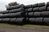 Film d'emballage pour ensilage, vert jade, blanc laiteux, noir, film d'ensilage pour balles rondes, haute résistance à la perforation, film de conservation du fourrage