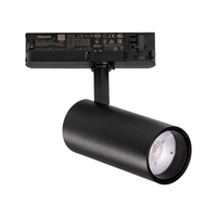 Spot linéaire moderne 15W-48V Lampe à LED ultra-mince Corps en aluminium Surface réglable Système d'éclairage sur rail magnétique