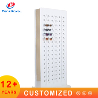 Présentoir rotatif en métal sur pied pour lunettes et lunettes de soleil, à rotation à 360 degrés, pour supermarché, emballage carton
