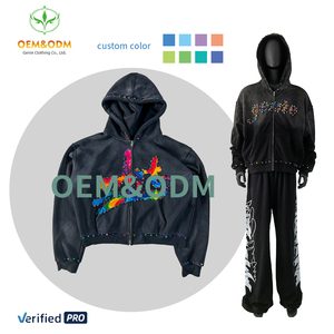 <span class=keywords><strong>Felpa</strong></span> <span class=keywords><strong>con</strong></span> <span class=keywords><strong>Cappuccio</strong></span> di Alta Qualità <span class=keywords><strong>con</strong></span> Strass, Unisex, Stile Hip Hop Streetwear, <span class=keywords><strong>Oversize</strong></span>, Personalizzabile <span class=keywords><strong>con</strong></span> Logo, per Uomo e <span class=keywords><strong>Donna</strong></span> - Product Image 4