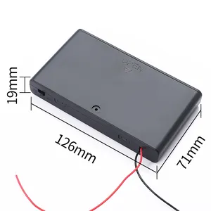 8AA Size Cell Battery Holder Box With Cover And Switch Cheap Cost