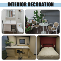 Maison préfabriquée transformable multi-pièces extensible, villa portable en conteneur pliable avec pour la vie urbaine et ADU de jardin