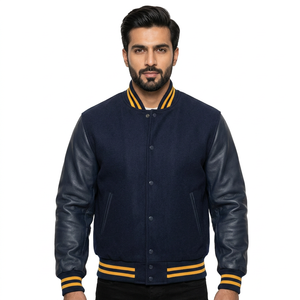 High Quality Best Manufacture Low Rate Varsity Jackets For Men <b>Top</b> Quality Custom Logo Regular Size Varsity Jacket Men's Jackets - Product Image 1
