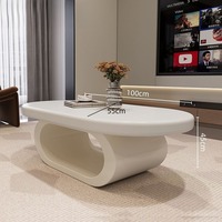 Table basse Cloud de design minimaliste italien, table d'appoint créative moderne et simple pour les petits appartements et salons