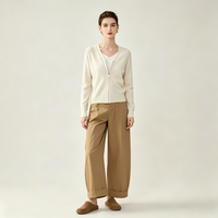 Pull en tricot personnalisé pour femmes, en laine et cachemire, cardigan à fermeture éclair, vêtements en tricot pour femmes, cardigan à fermeture éclair en jacquard pour femmes