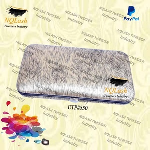 Latest Collection Beautiful Tiger Style <b>Eyelash</b> Case /6 Piece <b>Magnetic</b> <b>Eyelash</b> Extension Tweezers Kit / Custom Logo NQLASH - Product Image 5