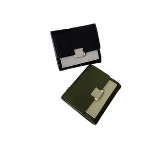 กระเป๋าสตางค์ผู้ชายแบบสั้น กระเป๋าสตางค์แฟชั่นสำหรับวัยรุ่น ดีไซน์บาง ใส่บัตรได้เยอะ มีซิปด้านใน ทรงแนวนอน หนังนิ่ม สำหรับนักธุรกิจ - Product Image 3