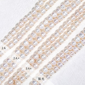 Perlas de Agua Dulce Semiterminadas, Sin Núcleo, de 8-9 mm, Casi Naturales, Suministradas Directamente por el Fabricante, Producto para DIY - Product Image 1