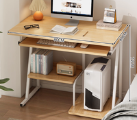 Bureau d'ordinateur, bureau, petit établi domestique, bureau simple pour adultes, chambre à coucher, écriture pour étudiants, petit bureau d'apprentissage