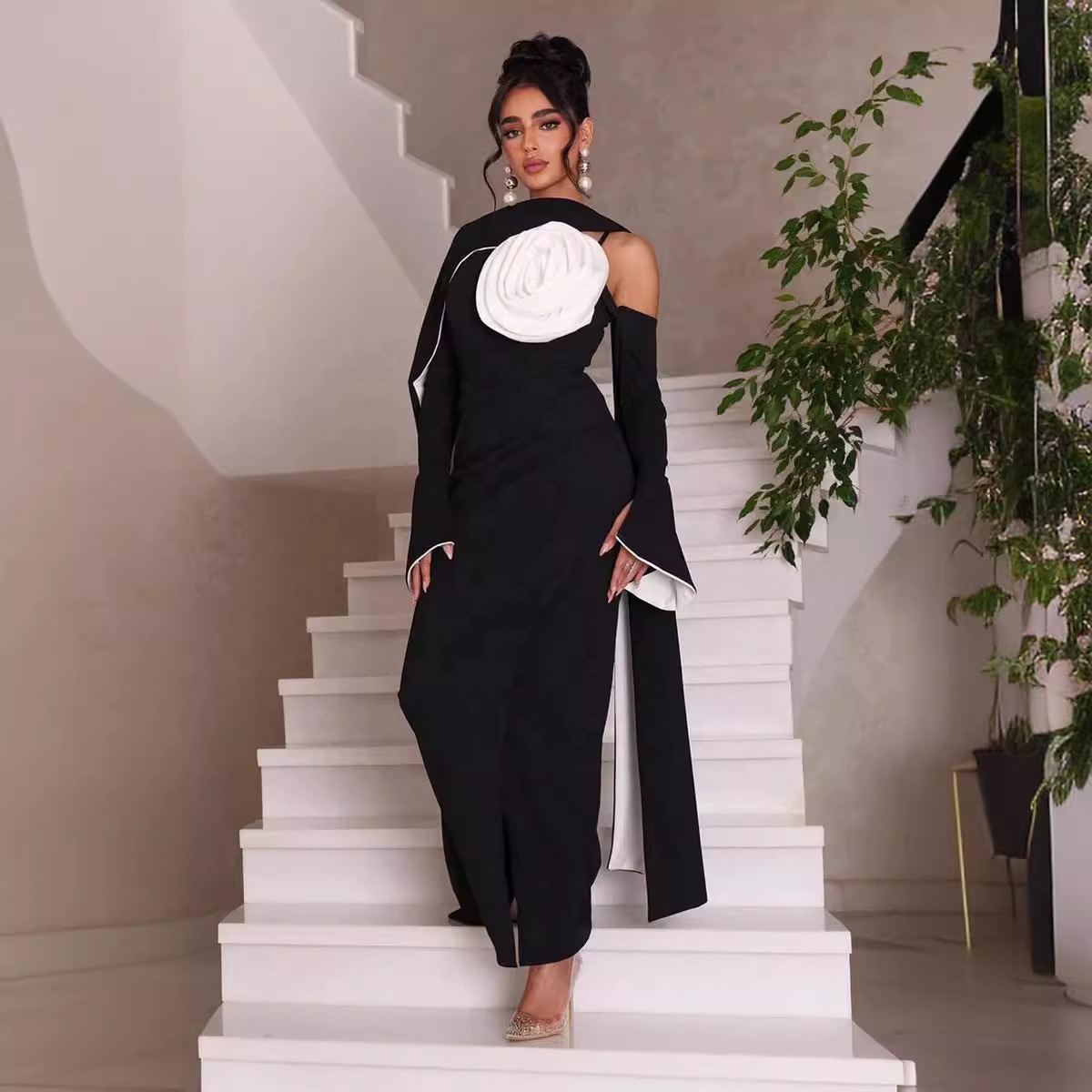 How To Wear Shawl With Black Dress Colour Shawl Black Dress Match