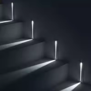 Luz LED de Pared para Escaleras con Sensor de Movimiento, Impermeable IP65, para Pasillo, Balcón, Luz de Pie, 3W, Aluminio, Empotrada - Product Image 1