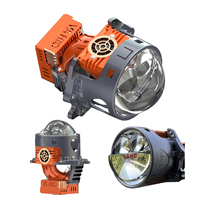 Objectif de projecteur laser double E-Mark Bi-LED 80W 5500K universel pour VW Golf Passat Audi A4 BMW Série 3 VAHID MB2