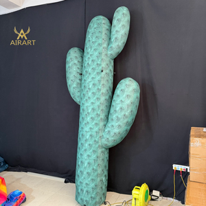 Ballon géant gonflable en forme de cactus vert <span class=keywords><strong>pour</strong></span> salle de réunion, décoration de fête, modèle de plante gonflable de haute qualité - Product Image 2