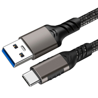 Cable de Disco Duro Wik-MS A-C3.0, Cable de Datos USB-C, 10 Gbps, USB 3.2 Tipo A Macho a Tipo C Macho, 3A, 60W, Carga Rápida