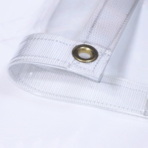 30mil Étanche <span class=keywords><strong>Cristal</strong></span> Transparent Enceinte Verre Clair Bâche Marché Étal Clair Oeillet Bâche Produits Avec D-Rings - Product Image 2