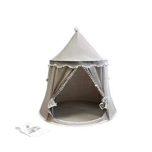 Tente <span class=keywords><strong>yourte</strong></span> mongole pour enfants en coton et lin, château intérieur pour bébé, petite maison de jeu pour garçons et filles, cadeau de <span class=keywords><strong>vacances</strong></span> - Product Image 5