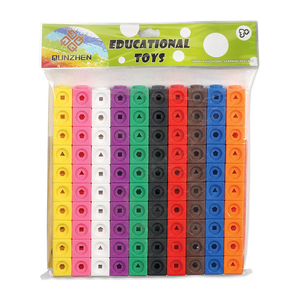 Color Cube Building Blocks Primary School Mathematics Teaching Aids Plastic Math Link Cubes