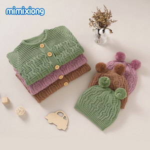 미미시옹 아기 니트 롬퍼, 여아 및 남아용 부드럽고 편안한 아기 옷 세트, 너무 귀엽습니다 - Product Image 4