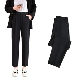 Spring and autumn casual suit small straight radish ankle tight smoke tube suit pants ankle-length suit pants