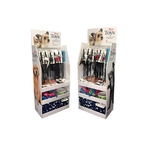 Présentoir de sol en carton ondulé pliable imprimé personnalisé avec crochets pour la promotion du magasin et le présentoir de magasin - Product Image 5