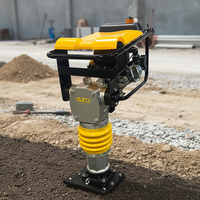 Nouveau compacteur vibrant de plaque de partie de largeur de travail de 30cm de pilon de bourrage de logo d'OEM avec le caoutchouc de soufflet pour l'usage industriel de bâtiment