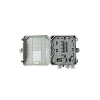Boîtier de distribution de fibre optique FTTH 8 cœurs, boîtier de distribution PLC 1*8 en cassette, étanche en ABS, à montage mural