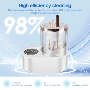 Electric <b>Makeup</b> Brush Cleaner Machine With <b>Makeup</b> Brush Dryer-<b>Holder</b>-Portable Automatic USB Cosmetic Brushes Cleaner Tool - Product Image 2