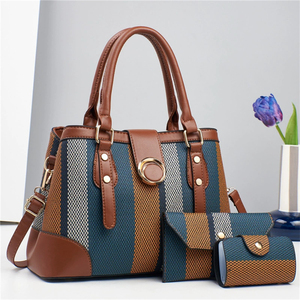 Customize Bulk Large Size <strong>Water</strong> <strong>Proof</strong> White Plaid Classy Gift Zipper <strong>Purses</strong> and Shoulder Soft Handbags Ladies - Product Image 6