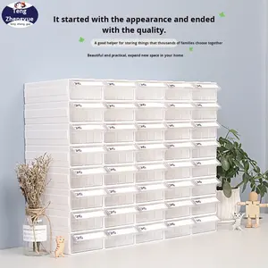 Tengzhengyue Boîte de rangement de bureau moderne Combinaison gratuite <span class=keywords><strong>Bloc</strong></span> de construction Organisateur de jouets Boîte de classification de type tiroir d'injection - Product Image 3