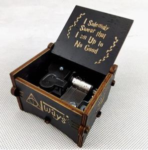 Automatic motion mechanism of newly arrived small wooden music box wooden music box dropshipping