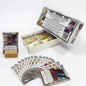 Cartões de jogo infantis com tampa e caixa de base, jogo de cartas personalizado para beber com copos de tiro