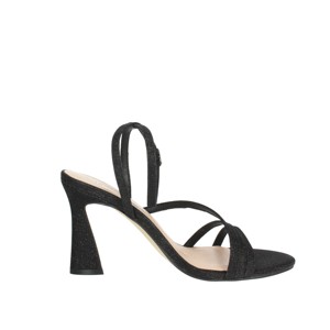 Sandali con cinturino alla caviglia 24083 nero con tacco a zeppa alla moda scarpe da sposa a punta quadrata Design comodo della piattaforma per l'estate - Product Image 4