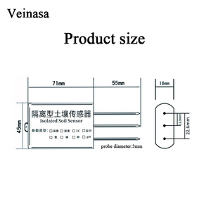 TR-THECSNPKPH08O 8 1 Capteur intelligent de haute précision intégré pour l'humidité du sol, la température, l'humidité, l'EC, le <span class=keywords><strong>pH</strong></span>, le NPK et la salinité pour l'agriculture intelligente - Product Image 4