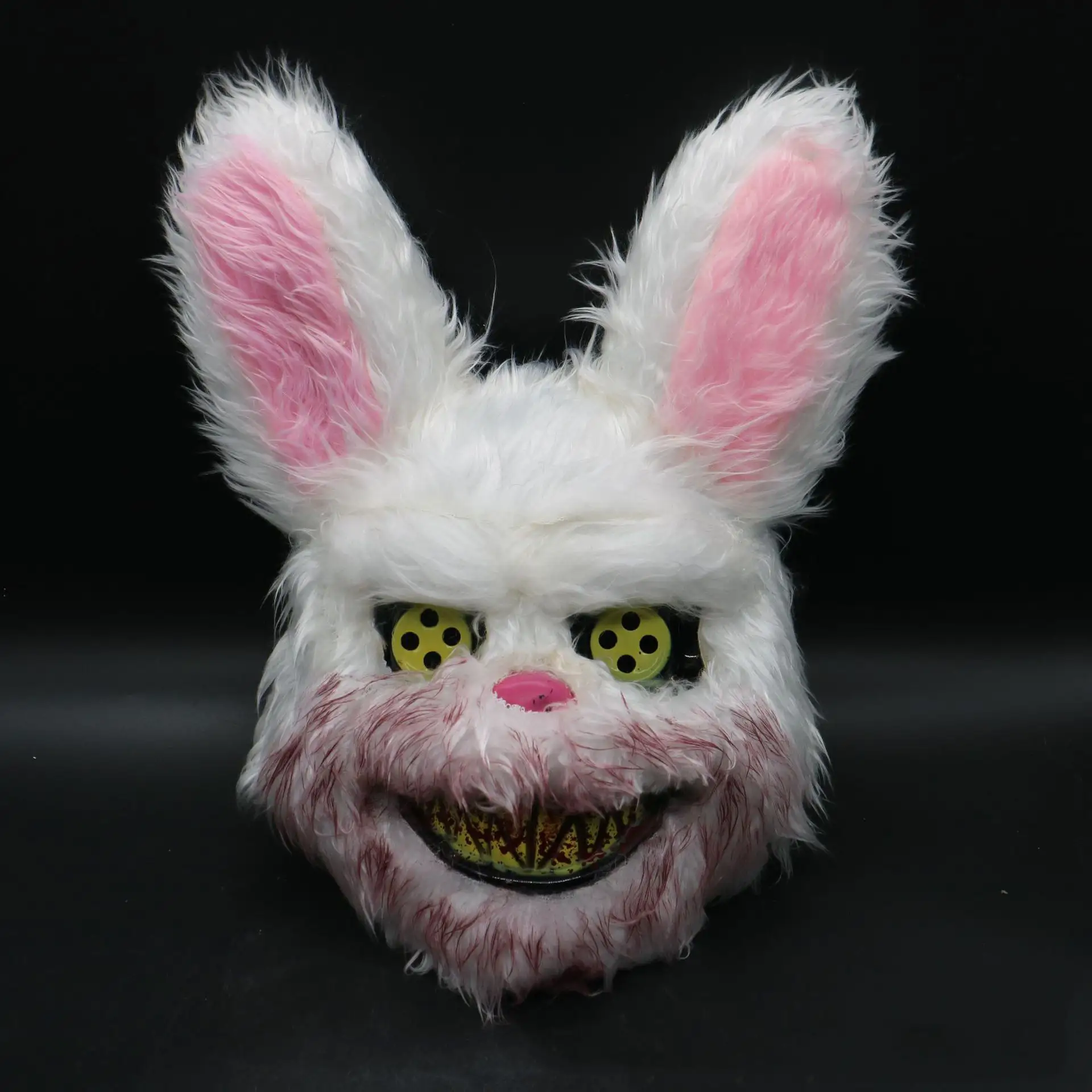 Allogogo High Quality Horror Props Mascara De Conejo Cosplay Party Halloween Easter Bloody Rabbit Bear Masks With Light