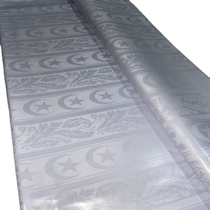 Tela de Algodón <span class=keywords><strong>Damasco</strong></span> Shadda de Diseño Clásico de Mauritania, Color Blanco, 70x70, Bazin Riche Original, Ropa Tradicional Africana 2024 - Product Image 4