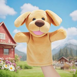 Marioneta de Mano de Peluche de Perro, Fabricantes OEM, la Más Vendida, Marionetas de Mano Profesionales, Marioneta de Mano Personalizada para Hombre - Product Image 1