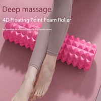 Rouleau de massage en mousse EVA, forme croissant, à picots, pour la relaxation musculaire, le fitness et le yoga