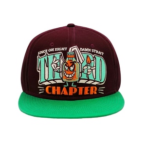 High Quality Custom Outdoor Sporty Snapback Hats China Wholesale Vintage Style <b>Leaf</b> Tropical Character Made Jersey Fleece - Product Image 1