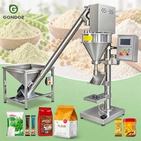 Remplisseuse semi-automatique à vis sans fin de table pour lait, sachets d'épices et poudre, grande capacité, manuelle et semi-automatique
