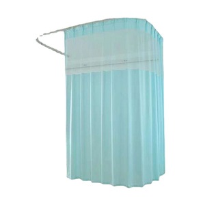 Medical Partition Curtain Fabric Beige Stripe Flame Retardant Thickened Hospital <b>Bed</b> <b>Sliding</b> Curtain - Product Image 4